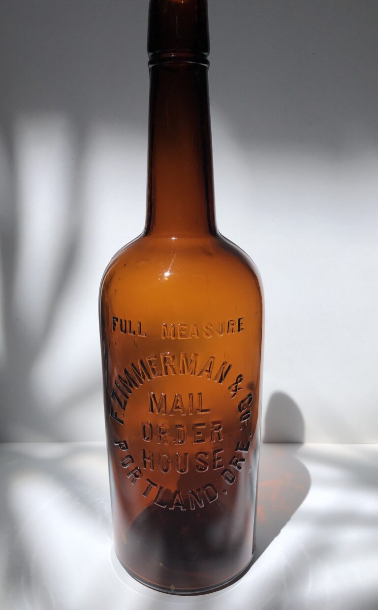 ZIMMERMAN & CO MAIL ORDER HOUSE WHISKEY PORTLAND ORE. (early 1900’s)